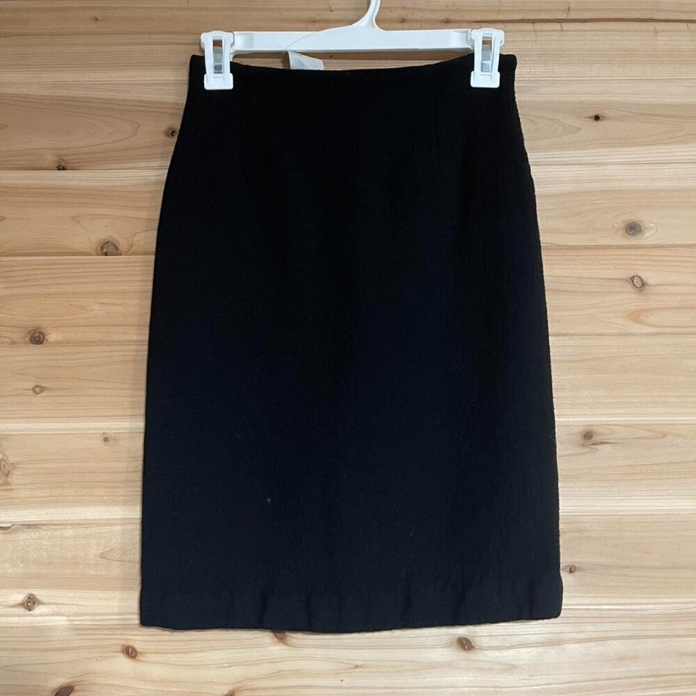 Emporio Armani Black Wool Pencil